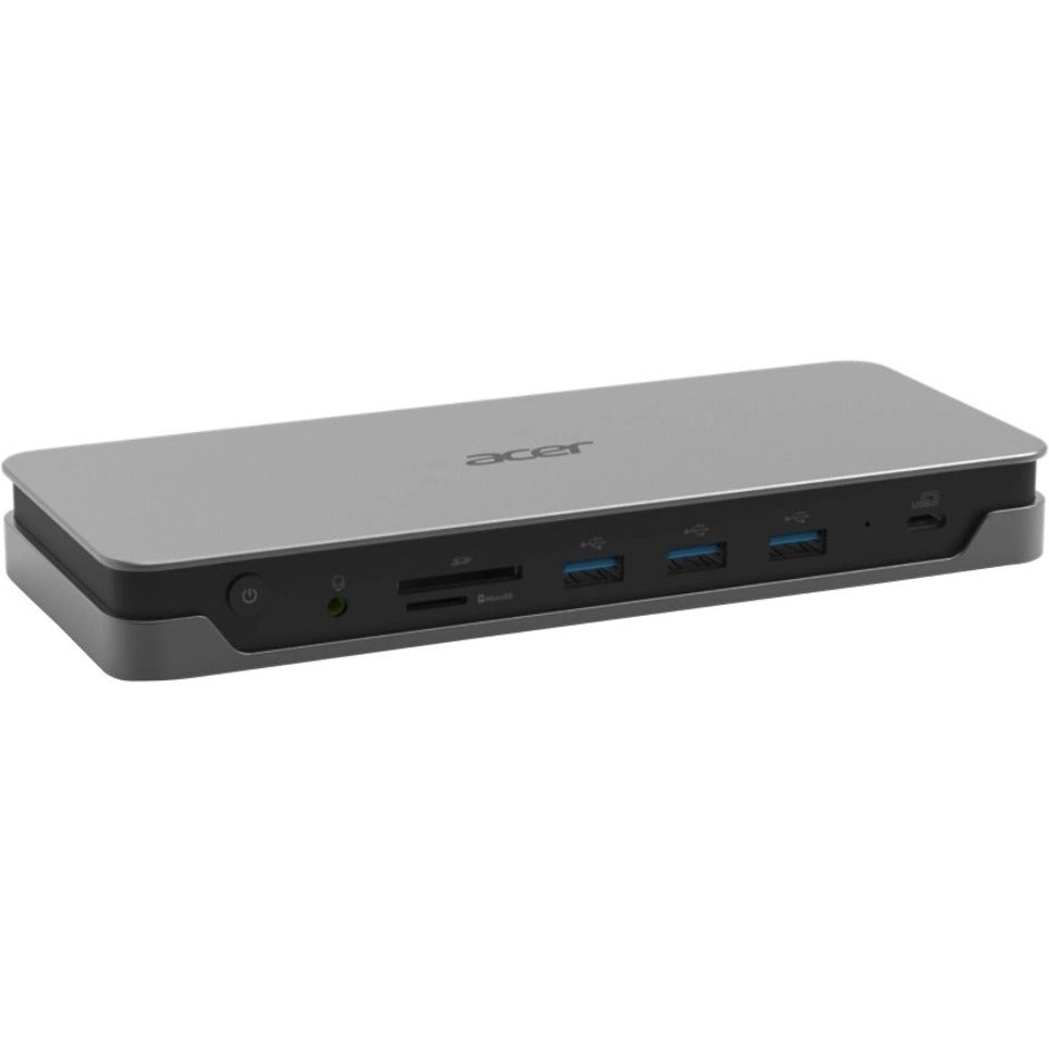 Station d'accueil ACER Dock ADK233 USB-C Gen1 Argent avec cordon d'alimentation US