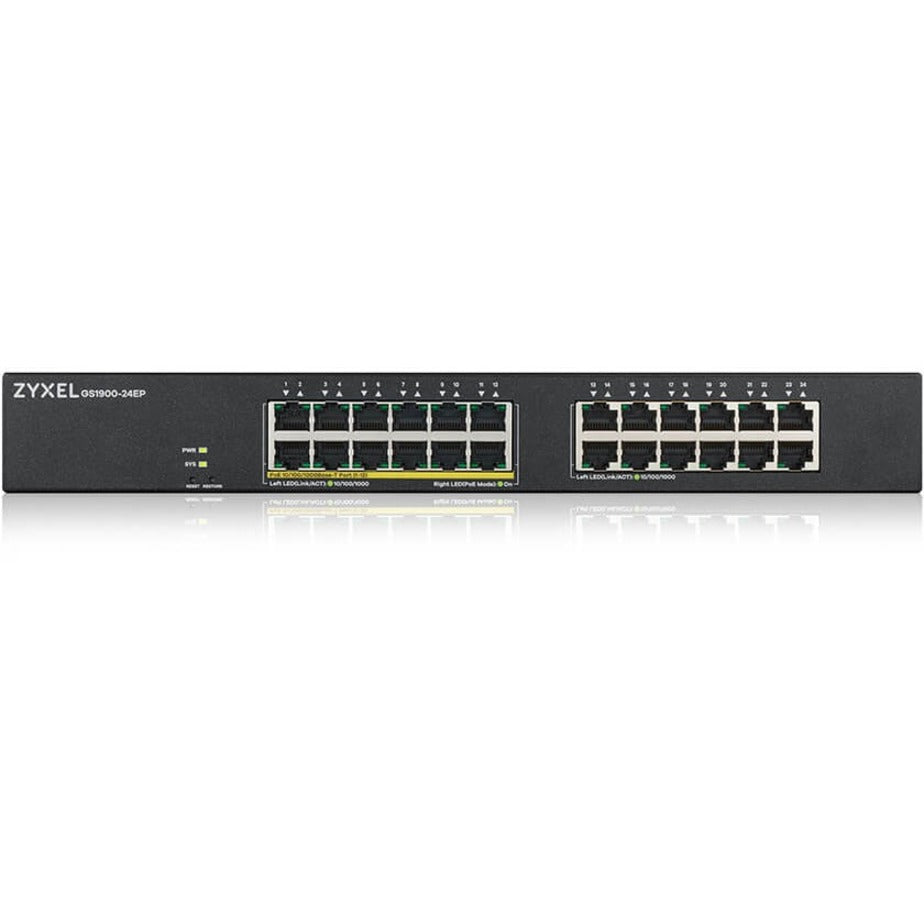 ZYXEL GS1900-24HPV2 24-Port GbE PoE+ L2 Managed Switch, TAA Compliant