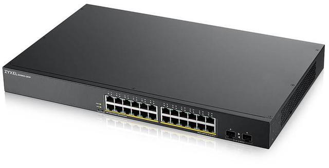 ZYXEL GS1900-24HPV2 24-Port GbE PoE+ L2 Managed Switch, TAA Compliant