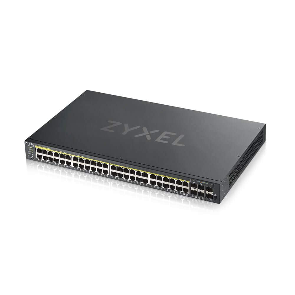 ZYXEL GS1920-48HPv2 50-Port GbE PoE+ Managed Switch, 375W
