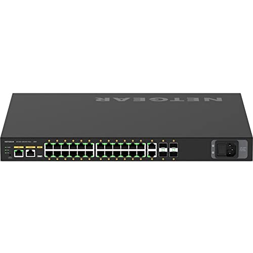 NETGEAR M4250-26G4XF PoE+ Managed Switch, 24-Port, 480W, 10G SFP+