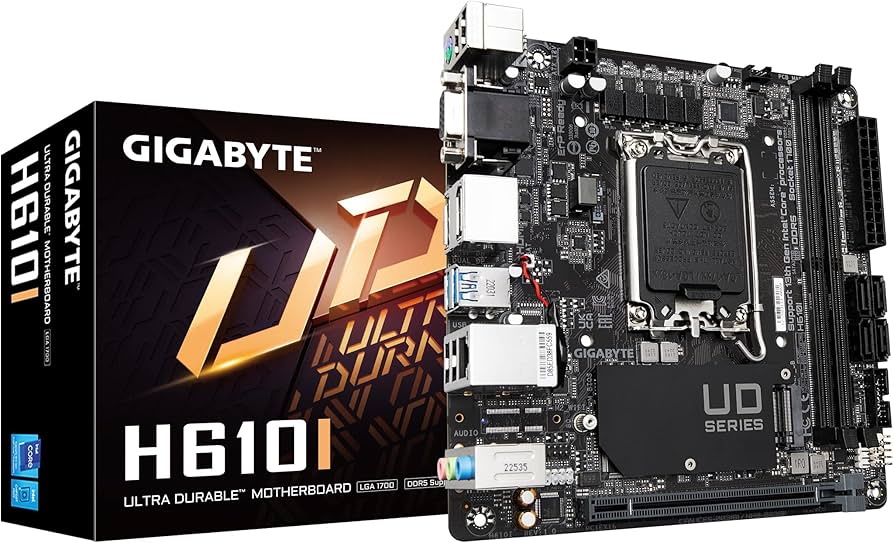 GIGABYTE H610I Mini ITX LGA1700 DDR5 Motherboard
