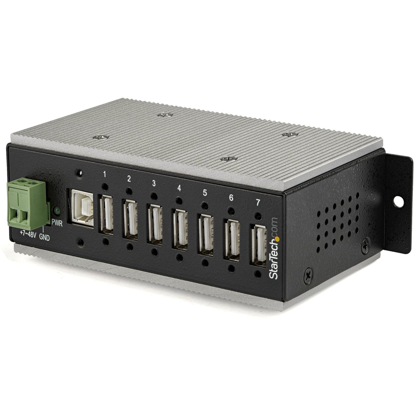 Hub USB 2.0 industriel StarTech HB20A7AME à 7 ports avec protection contre les surtensions