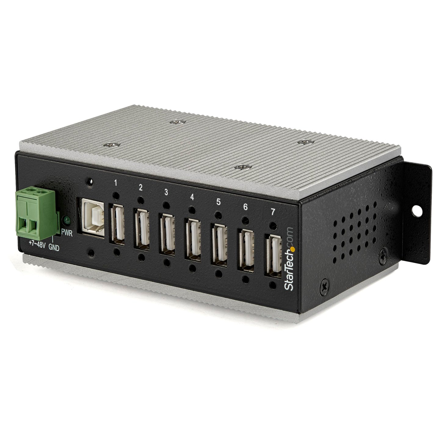 Hub USB 2.0 industriel StarTech HB20A7AME à 7 ports avec protection contre les surtensions