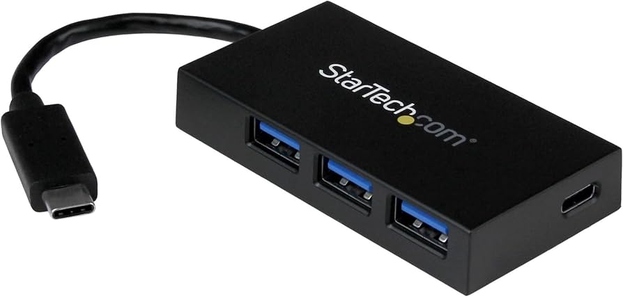 Hub USB-C StarTech 4 ports avec 1 port USB-C et 3 ports USB-A (5 Gbit/s)