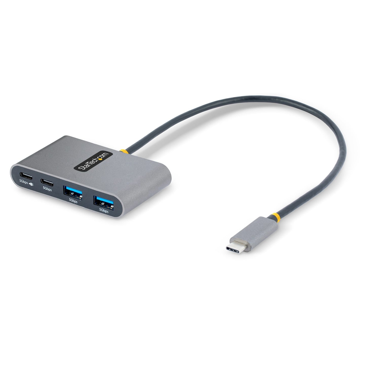 Hub StarTech 4 ports USB-C vers USB-A 5 Gbit/s avec adaptateur secteur