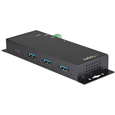 Hub USB-C industriel StarTech 4 ports, 10 Gbit/s, 3 A/1 C, auto-alimenté