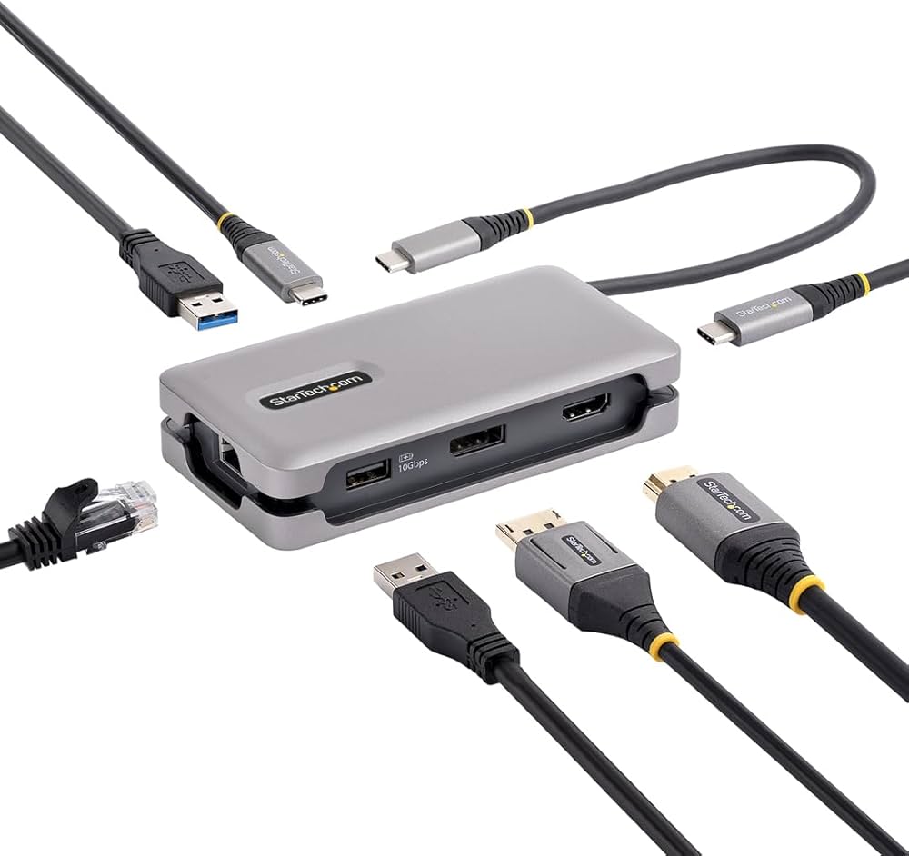 StarTech 4-Port USB-C Hub 10Gbps with PD 3.0 Pass-Through Charging