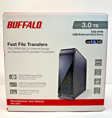 BUFFALO 8TB DriveStation Axis Velocity USB 3.0 External HDD