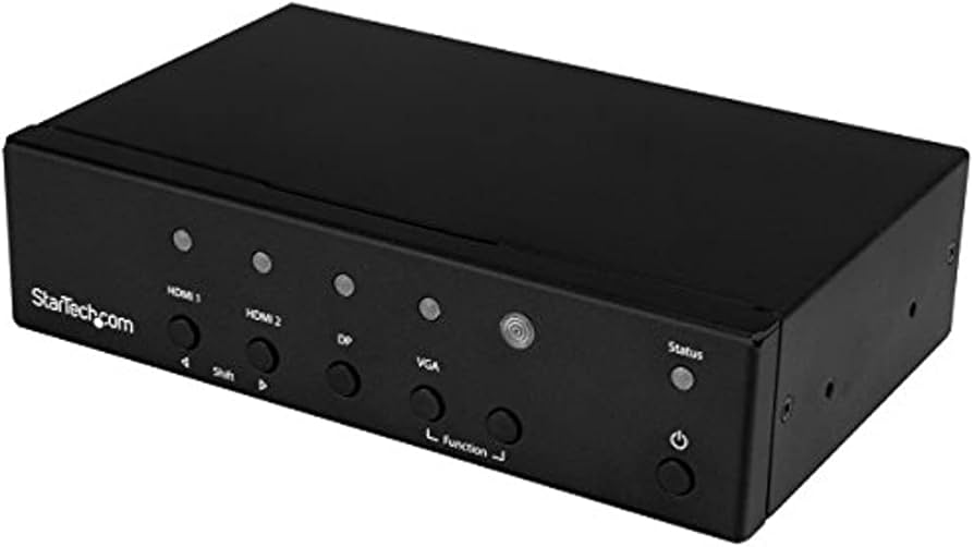 StarTech Multi-Input to HDMI Adapter Switch - 4K, 4 Ports, Black