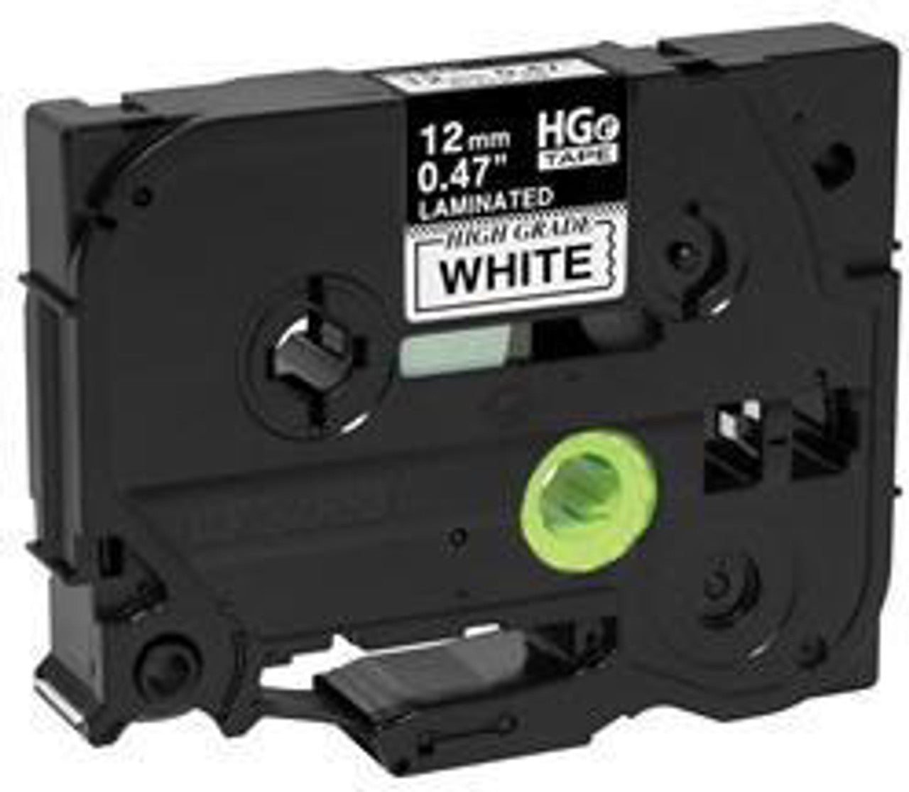 Brother HGE2315PK Label Tape 5-Pack, 12mm x 8m, Black on White