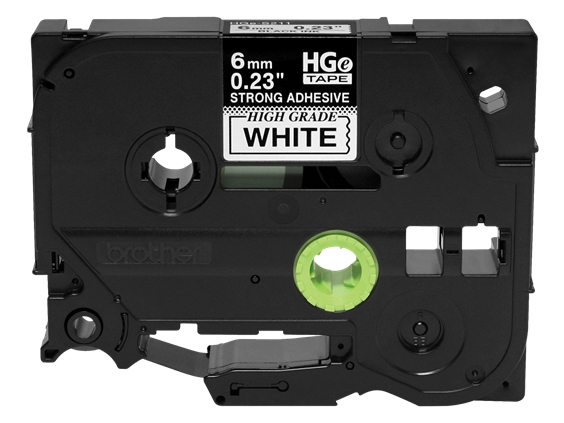 Ruban d'étiquettes extra-résistant Brother HGE-S2115PK 6 mm, paquet de 5