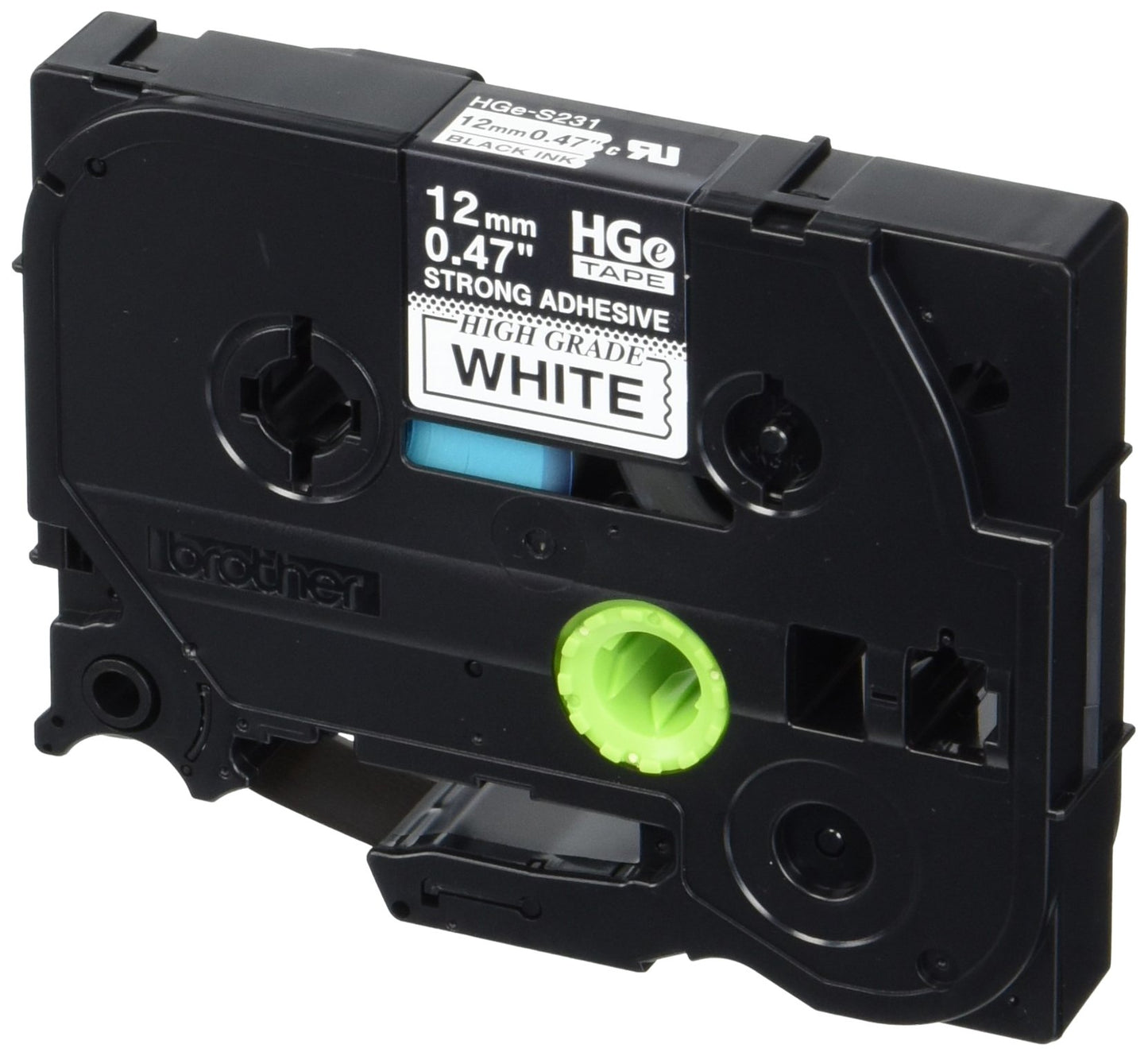 Brother HGES2315PK Extra-Strength Label Tape, 12mm x 8m, 5 Pack