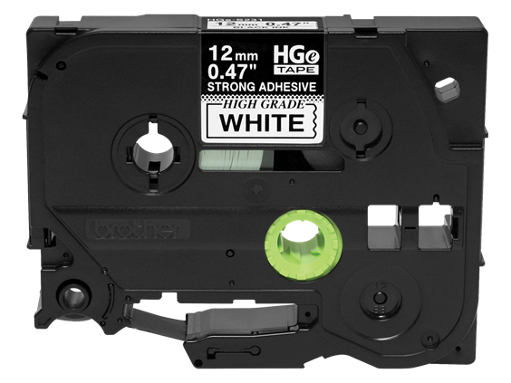 Brother HGES2315PK Extra-Strength Label Tape, 12mm x 8m, 5 Pack