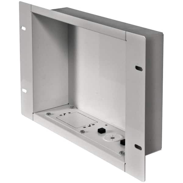 Boîtier de rangement mural pour câbles et alimentation PEERLESS IBA2-W, blanc