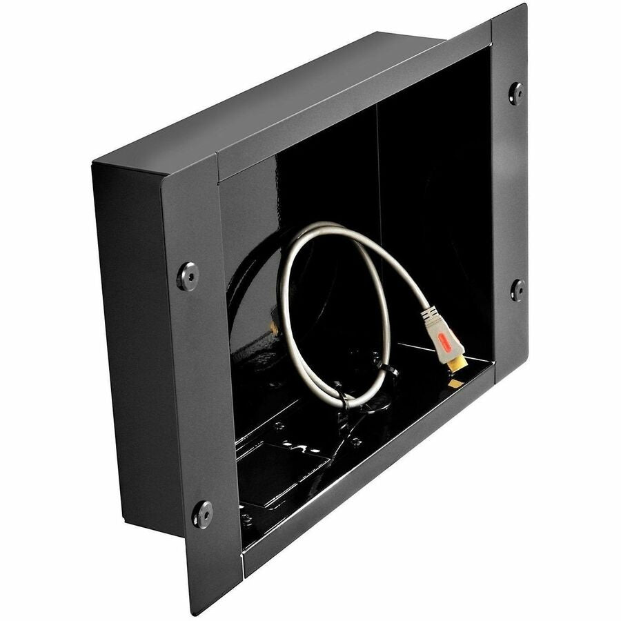 Peerless IBA2 In-Wall Cable Management & Power Box, Gloss Black