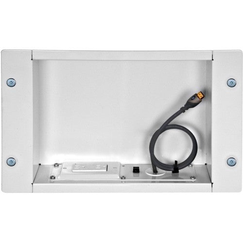 Peerless IBA2AC In-Wall Accessory Box with AC, Gloss Black, 25lb Capacity
