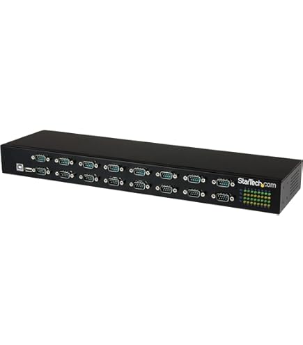 StarTech Hub adaptateur série USB vers RS232 16 ports, montage en rack, chipset Terminus