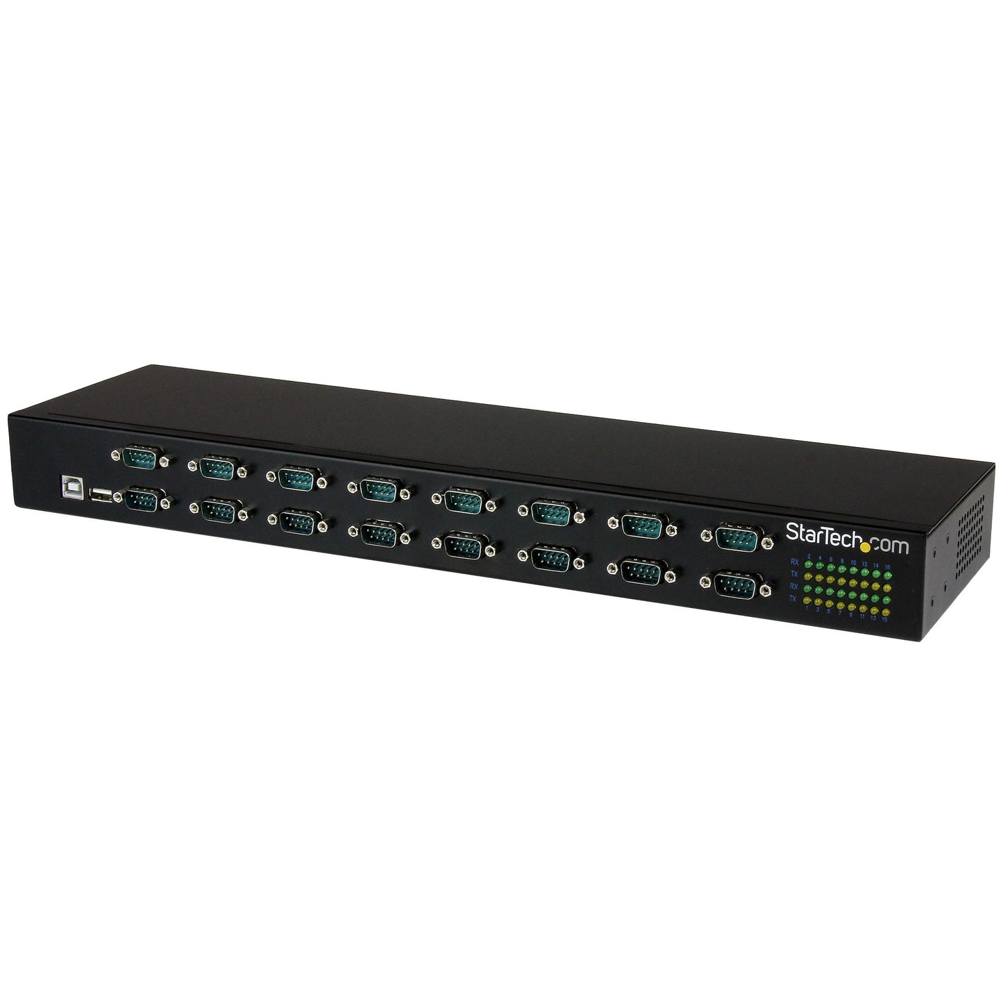 StarTech 16-Port USB to RS232 Serial Adapter Hub, Rackmount, Terminus Chipset