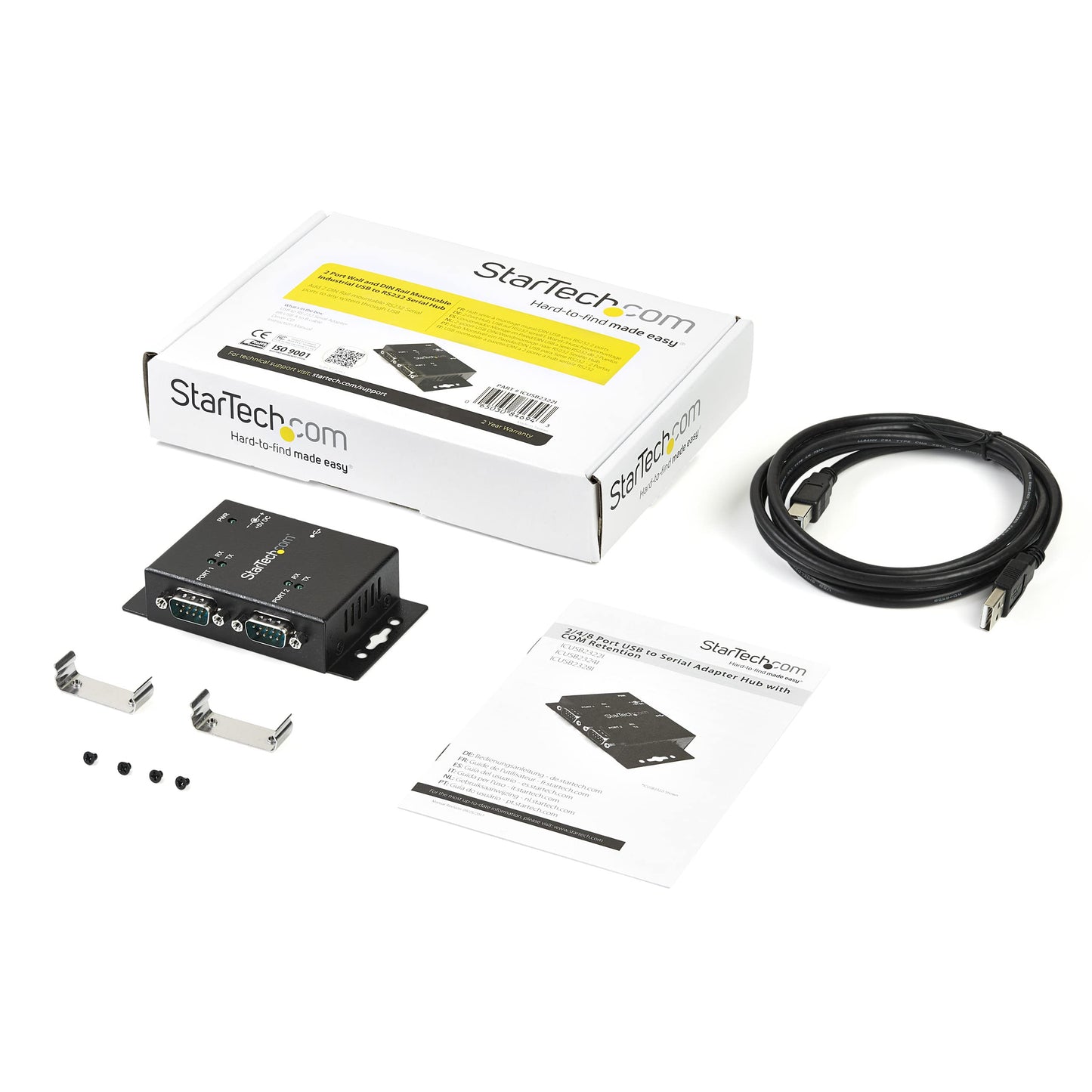 Adaptateur série STARTECH 2 ports USB 2.0 vers RS232 (ICUSB2322I)