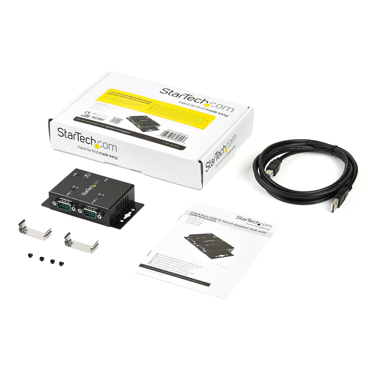 Adaptateur série STARTECH 2 ports USB 2.0 vers RS232 (ICUSB2322I)