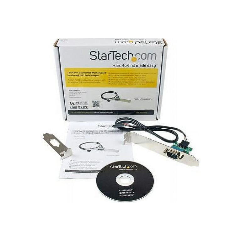 StarTech ICUSB232INT1 USB to RS232 Serial Adapter - DB9 Header