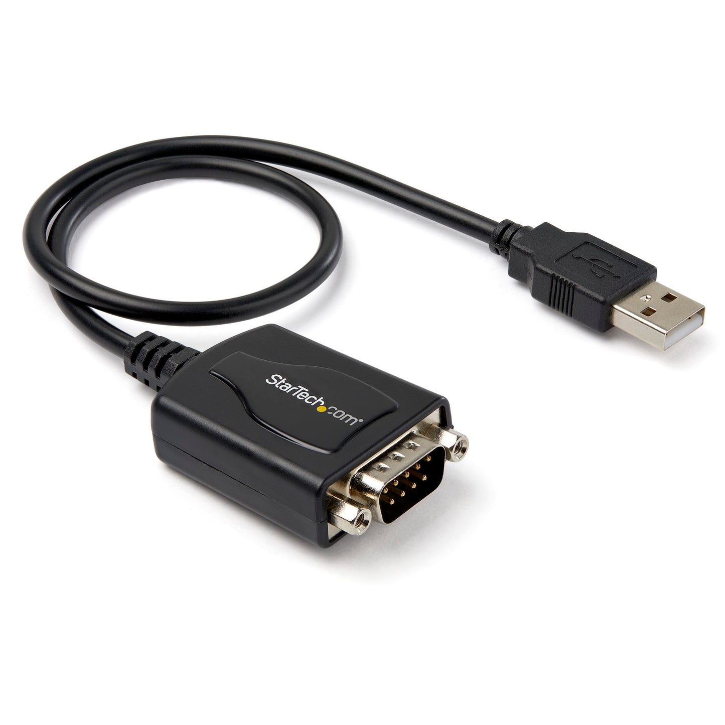 StarTech 1 ft USB to RS232 Serial DB9 Adapter Cable with COM Retention
