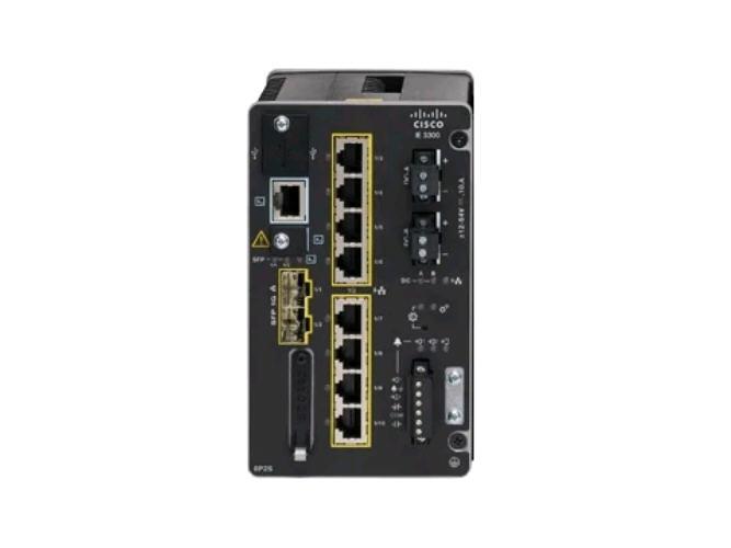 The Cisco Catalyst IE3300 is a compact, TAA-compliant industrial Ethernet switch offering 8 Gigabit copper ports — 4 of which support PoE — and 2 10G SFP uplinks. Designed for rugged environments, it supports industrial automation networks requiring high-speed data transfer and resilient connectivity over a wide voltage range.