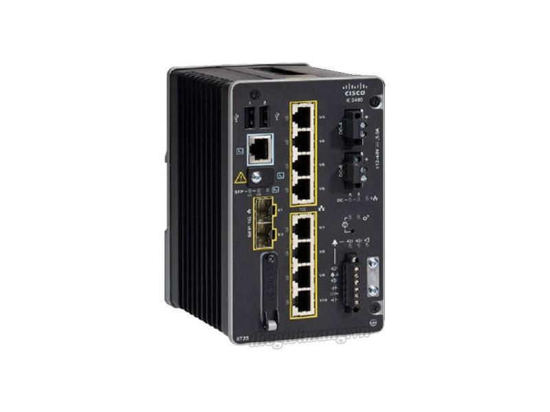 The Cisco Catalyst IE3400 is a modular, TAA-compliant industrial switch featuring 8 Gigabit PoE/PoE+ ports and 2 SFP uplinks. Designed with advanced modularity, it supports flexible network configurations in rugged environments. Ideal for public sector or compliance-sensitive deployments.