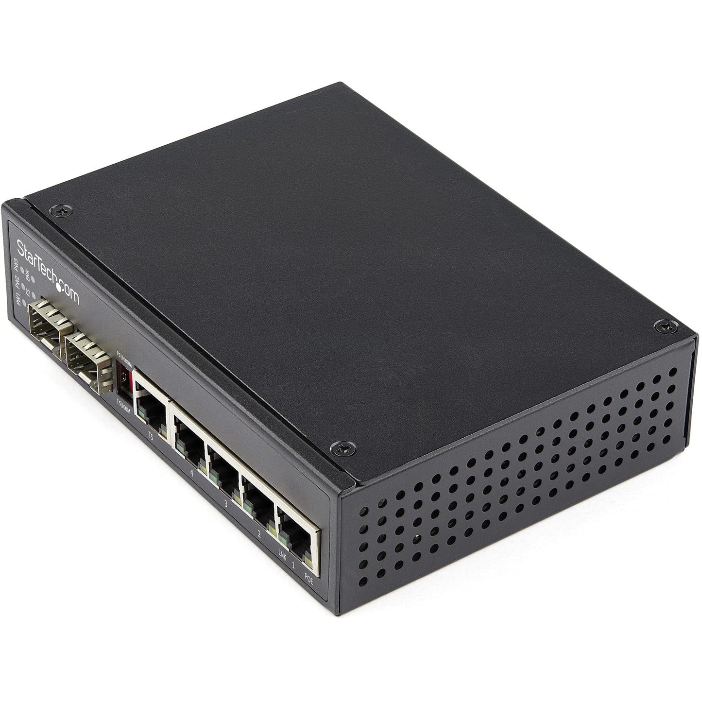 StarTech IES1G52UPDIN Industrial 6-Port Gigabit Switch with PoE+ & SFP