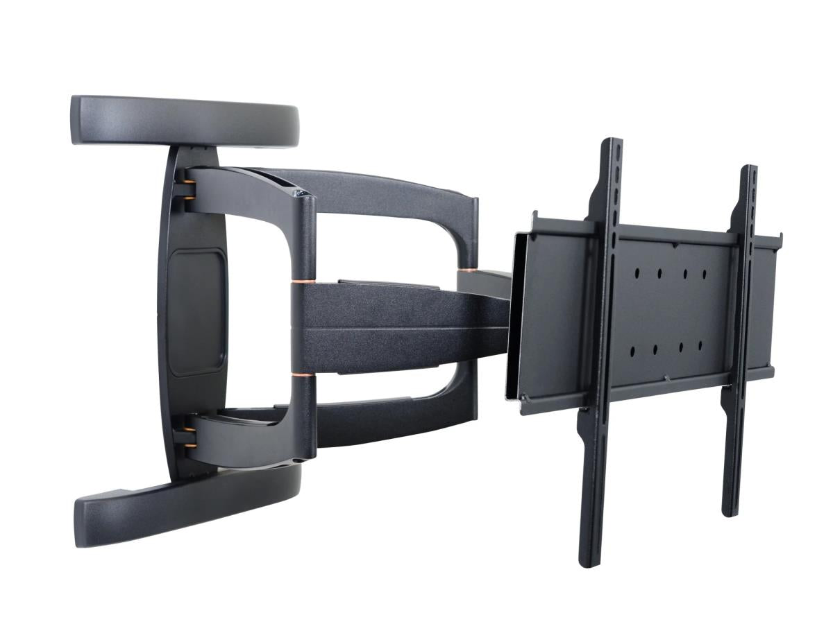 Peerless Industries IM760PU is a robust in-wall mount designed for 32-inch to 60-inch flat panel screens, supporting up to 200lb (90kg). It features a black finish, adjustable depth, and a universal adaptor plate for versatile compatibility. TAA compliance and a 5-year warranty make it ideal for professional AV installations.