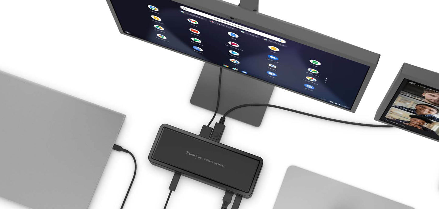 Belkin USB-C Triple Display Dock, 14-Port, 65W PD, INC003TTBK