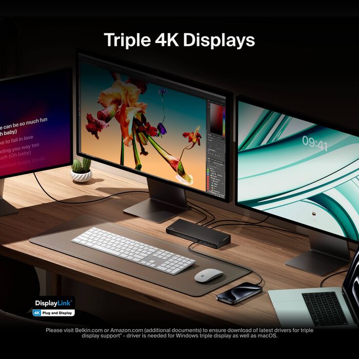 Belkin Universal USB-C Triple Display Dock INC007TTBK