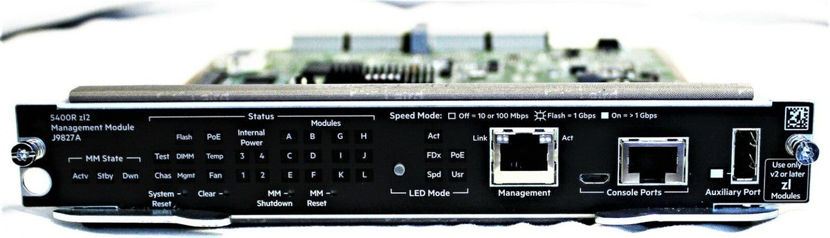 HP 5400R ZL2 Management Module, SFP/SFP+, Gigabit Ethernet, J9827A
