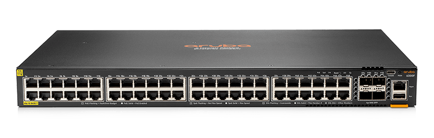 HP Aruba 6300F 48G CL4 PoE+ 4SFP56 Managed Switch