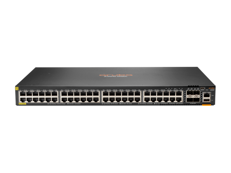 HP Aruba 6300F 48G CL4 PoE+ 4SFP56 Managed Switch