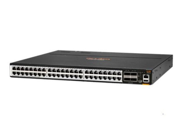 The Aruba 8360-48XT4C Prt2Pwr3F2PS is a high-performance Layer 3 switch bundle from HP designed for enterprise networking infrastructures. This TAA-compliant unit includes a comprehensive bundle with multiple ports and redundant power features, tailored for mission-critical deployments. Manufactured in Singapore, it supports scalable and reliable connectivity for demanding network environments.