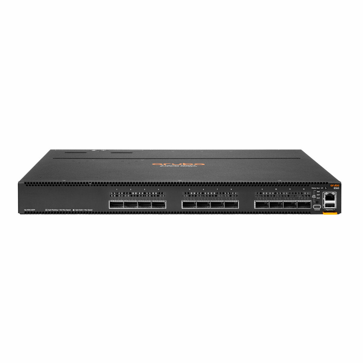 Aruba 8360-12C Pwr2Prt3F2PS Bdl TH en - 12-Port 40 GbE Switch