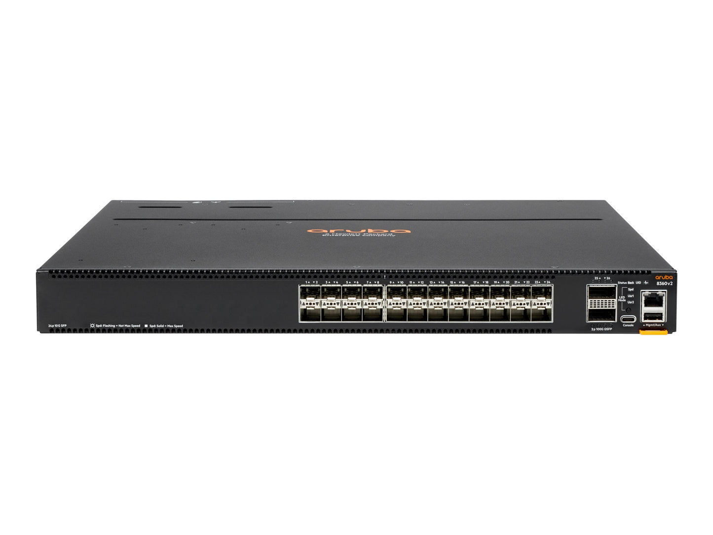 HP Aruba CX 8360-24XF2C v2 Switch, 24x SFP+/2x QSFP, JL711C#ABA