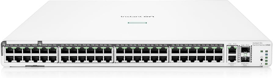 Commutateur HPE Networking Instant On 1960 48G PoE 600 W JL809A#ABA
