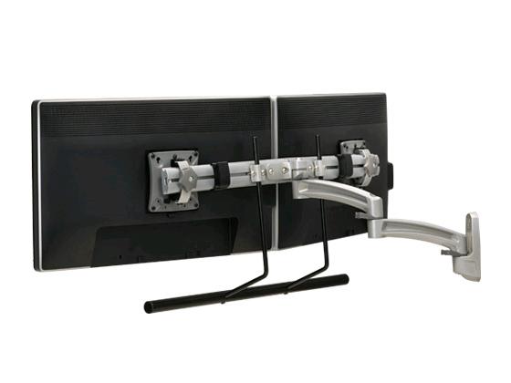 The CHIEF Kontour K2W22HS is a sleek, silver-finished wall mount solution designed for dual-monitor horizontal arrays. Ideal for professional environments, it offers flexible positioning, swing-arm adjustability, and TAA compliance, making it suitable for U.S. government and enterprise use. Built in the USA, this mount supports an organized, ergonomic workspace.