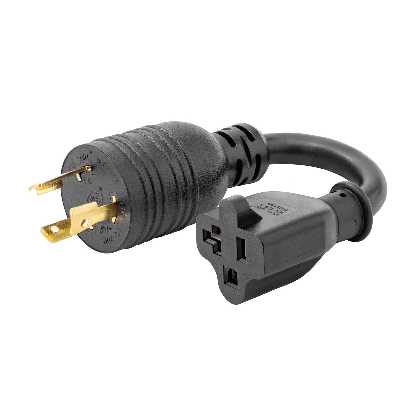 StarTech 6in Heavy Duty Power Cord, NEMA L5-20P to 5-20R, 20A 125V, 12AWG