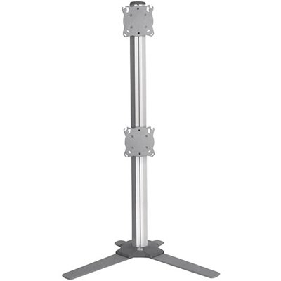 CHIEF K3F120S Dual 1x2 Table Stand, Silver