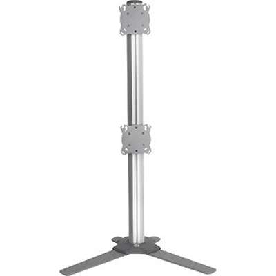 CHIEF K3F120S Dual 1x2 Table Stand, Silver