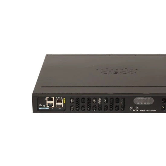 Routeur CISCO ISR 4331 avec 3GE, 2 NIM, 1 SM, alimentation CC, 4 Go de RAM/Flash