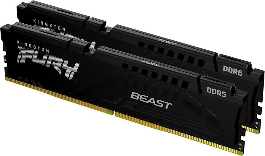 Kit Kingston 32 Go DDR5 5 200 MT/s CL36 DIMM (FURY Beast Noir)