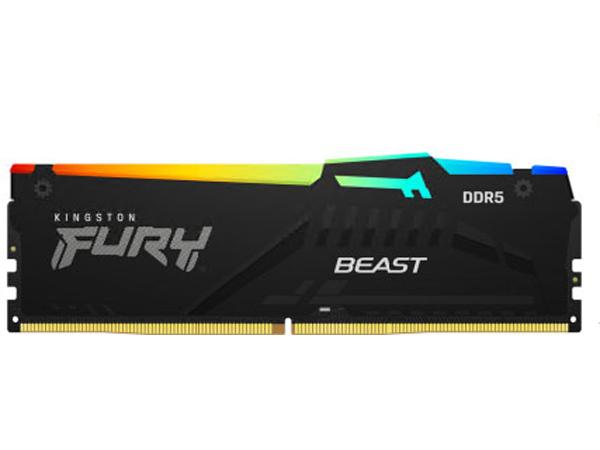 Kingston’s 32GB DDR5 FURY Beast RGB offers high-speed performance at 5200MT/s with an aggressive aesthetic, ideal for enthusiasts and gamers. With a CL40 latency, 1.1V power draw, and ECC support, it balances speed and stability for next-gen computing platforms.