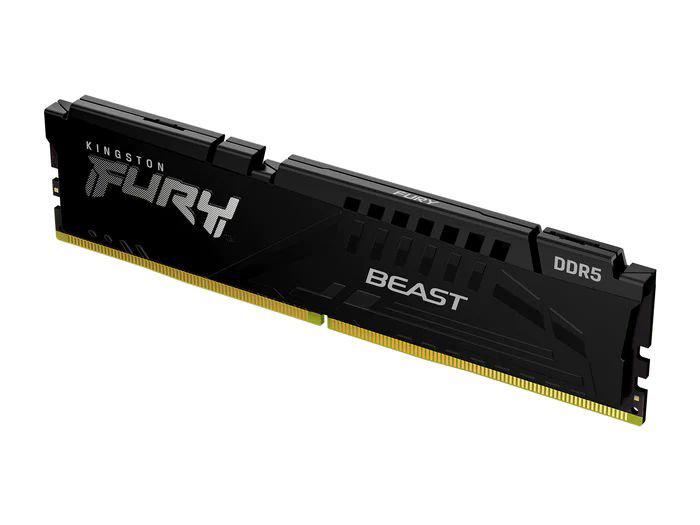 The Kingston 16GB DDR5 5600MHz CL40 FURY Beast Black delivers high-speed memory performance for modern computing demands. With a sleek black design and support for TAA compliance, this module is ideal for users seeking style, speed, and compatibility. It’s designed to meet the latest performance standards for desktops requiring next-gen DDR5 memory.