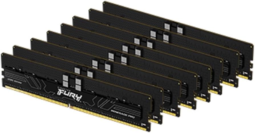 Kingston 128GB DDR5 6000MT/s ECC REG CL32 Kit (4x32GB) FURY Renegade