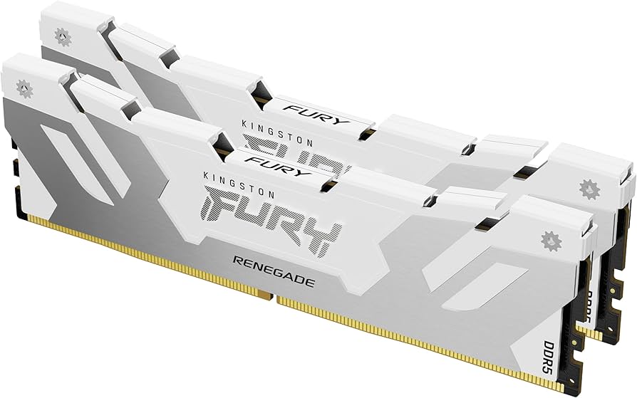 Kingston 16 Go DDR5 6800 MT/s CL36 DIMM Fury Renegade Blanc XMP